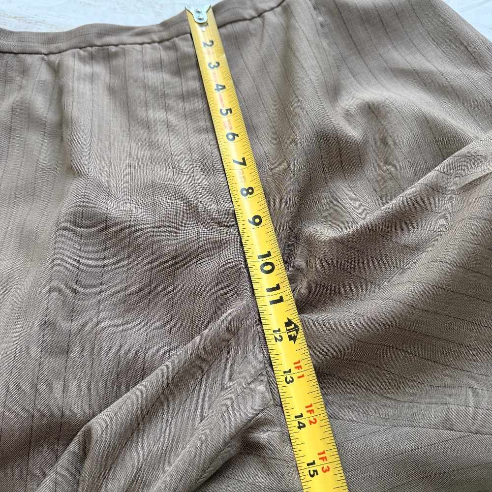 Worthington Pinstripe Pantsuit | Size 16‎ | Brown Beige | Blazer & Pants | - Picture 13 of 15